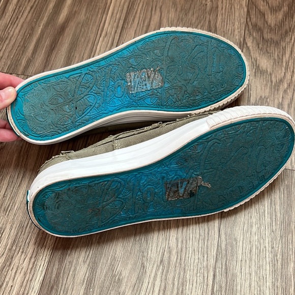 Blowfish Malibu Olive Green Canvas Slip on Sneakers - Picture 8 of 13